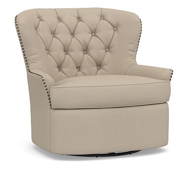 pottery barn cardiff swivel chair