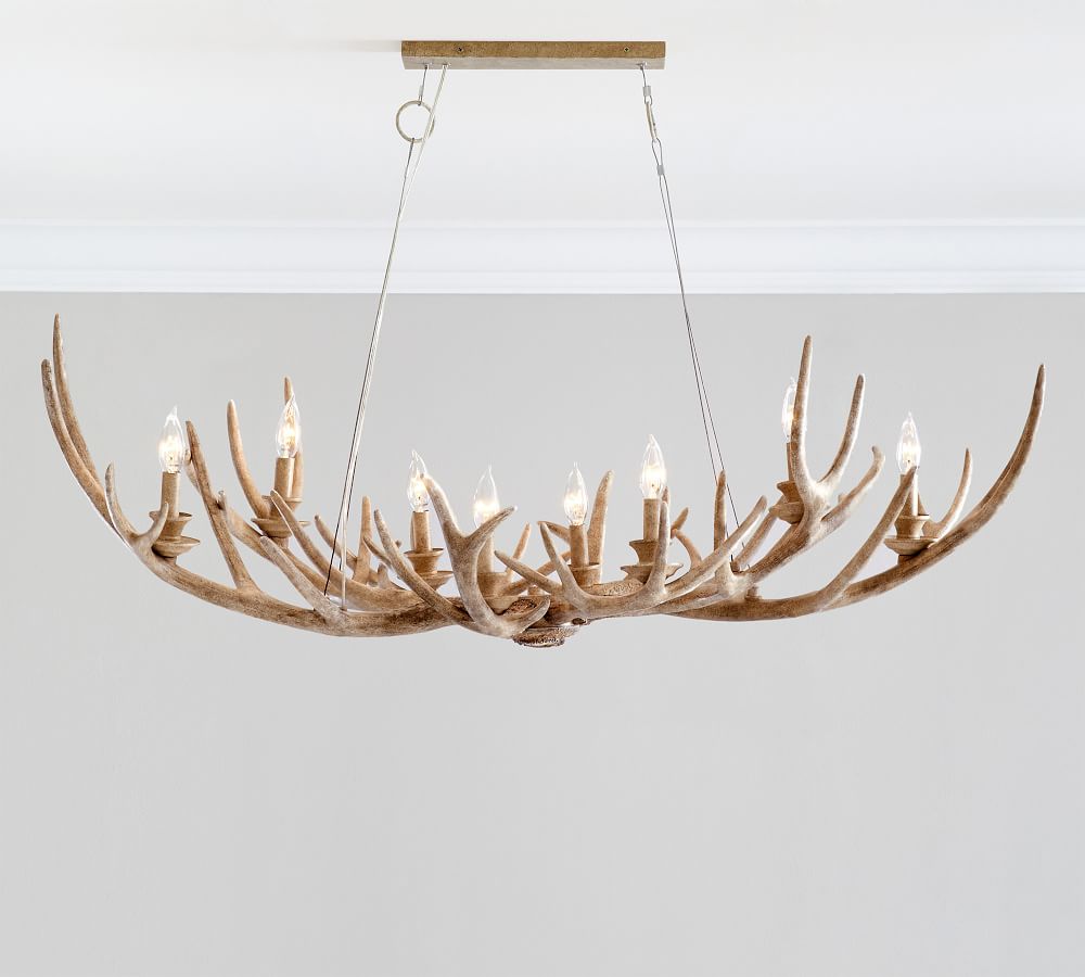 Pottery Barn Antler Chandelier