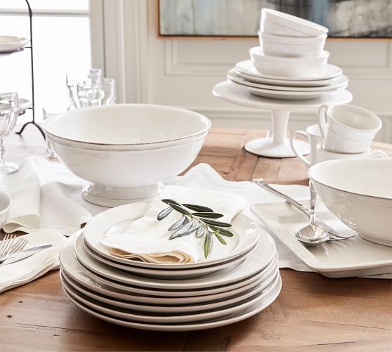 pottery barn serving dishes