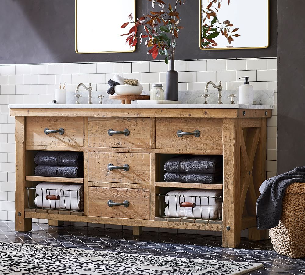 Mercer Cross Handle Widespread Bathroom Sink Faucet Pottery Barn