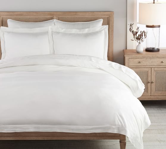 pottery barn white duvets