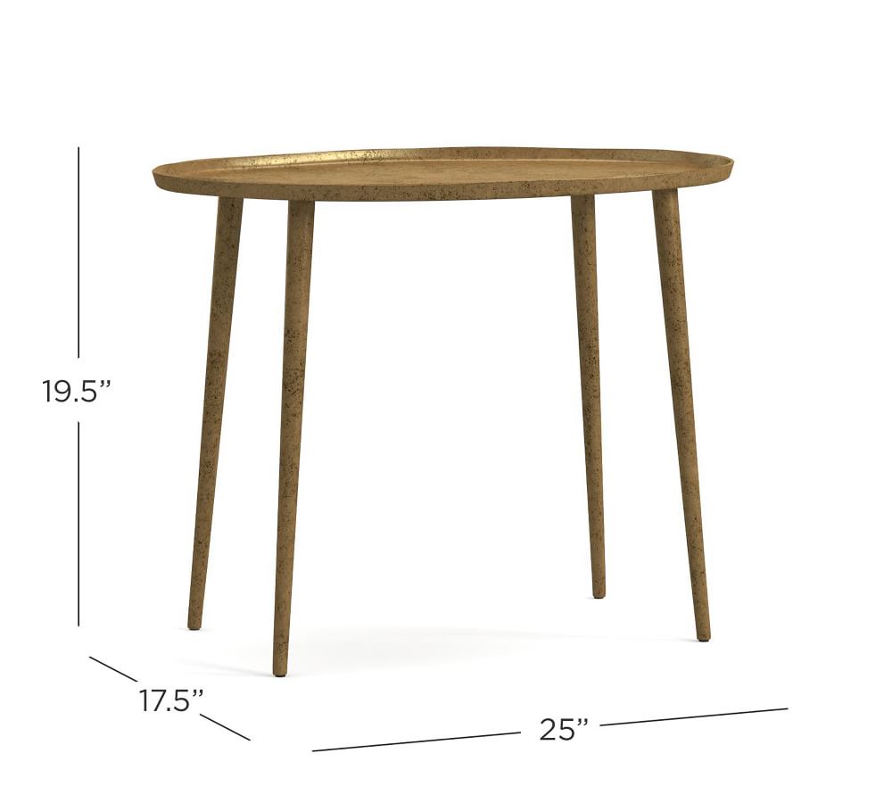 Euclid Metal End Table Pottery Barn
