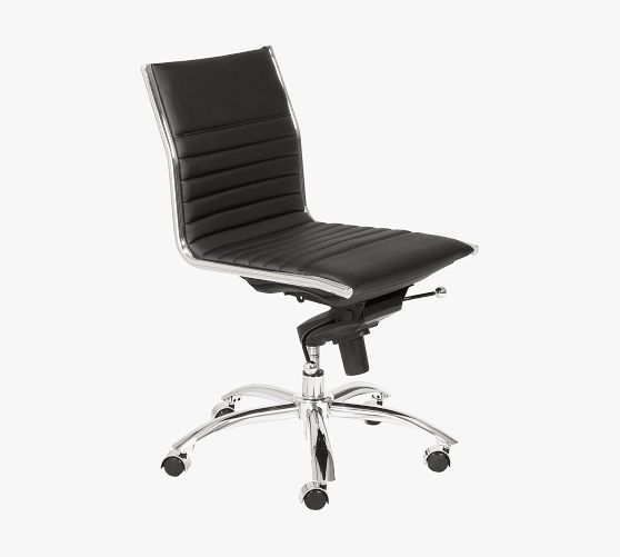 fowler armless swivel desk chair