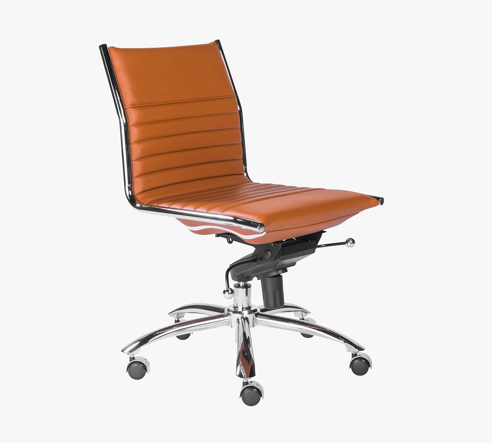 Fowler Armless Swivel Desk Chair Pottery Barn