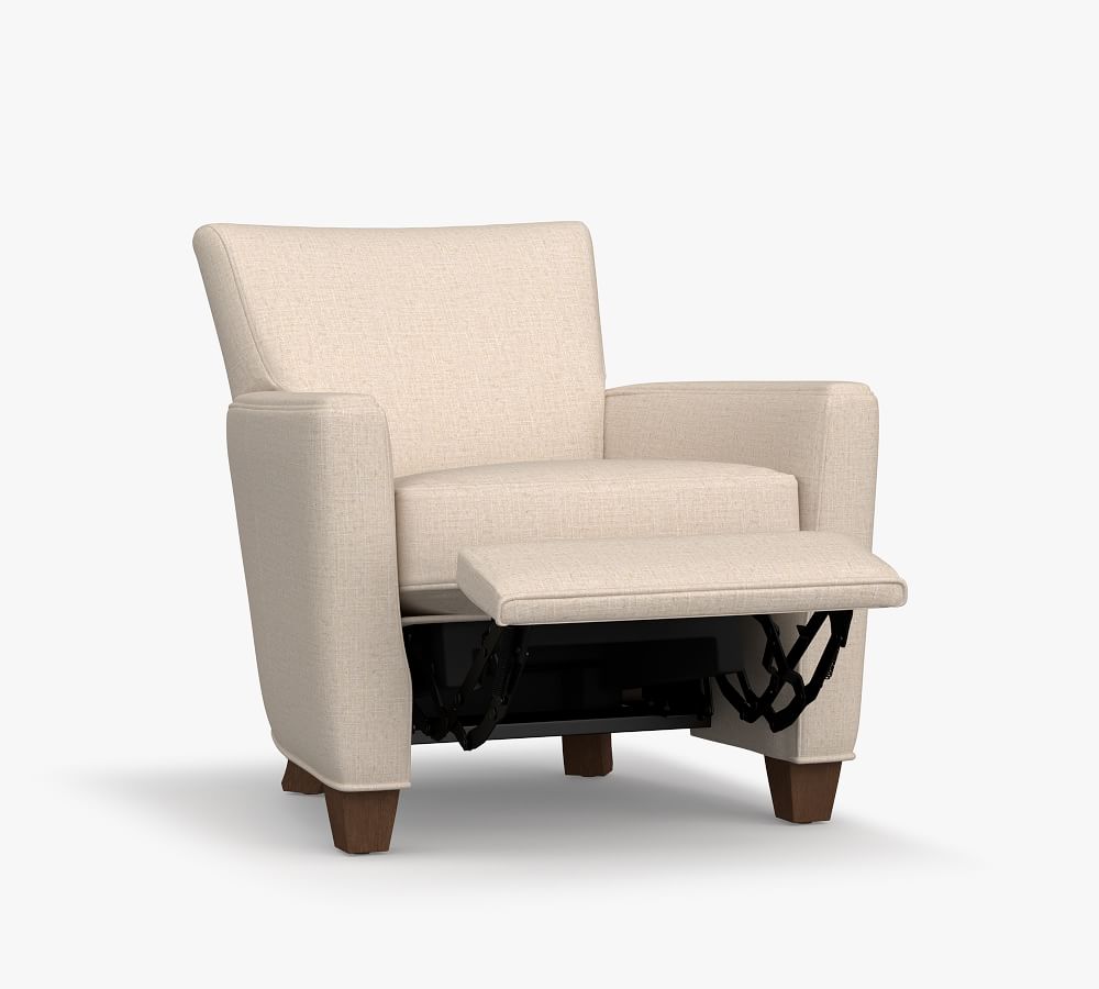 Irving Square Arm Upholstered Recliner Pottery Barn