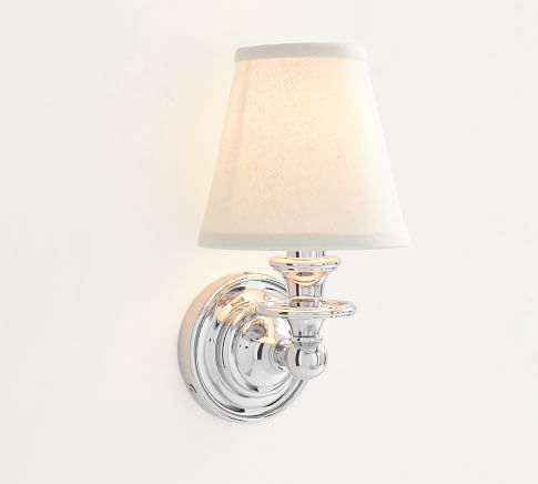 Chrome Sussex Single Shade Sconce