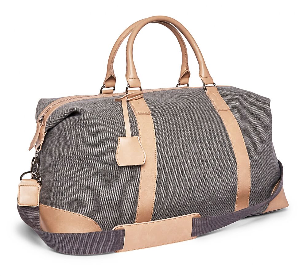 Cleo Gray Duffle Bag Pottery Barn