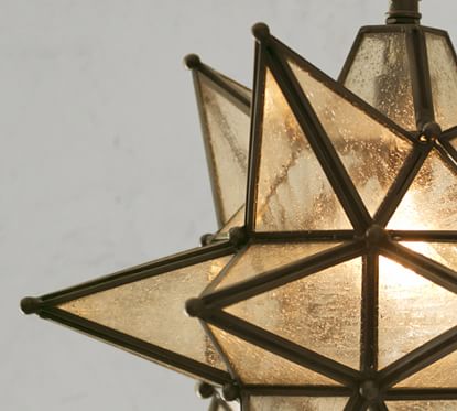 pottery barn moravian star light