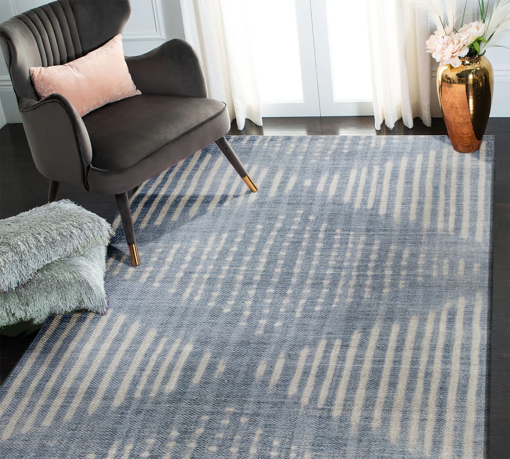 Shibori EcoFriendly Indoor/Outdoor Rug Pottery Barn