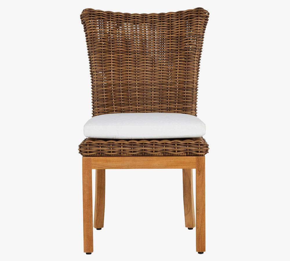 Sisilia FSC® Teak & AllWeather Wicker Dining Chair Pottery Barn