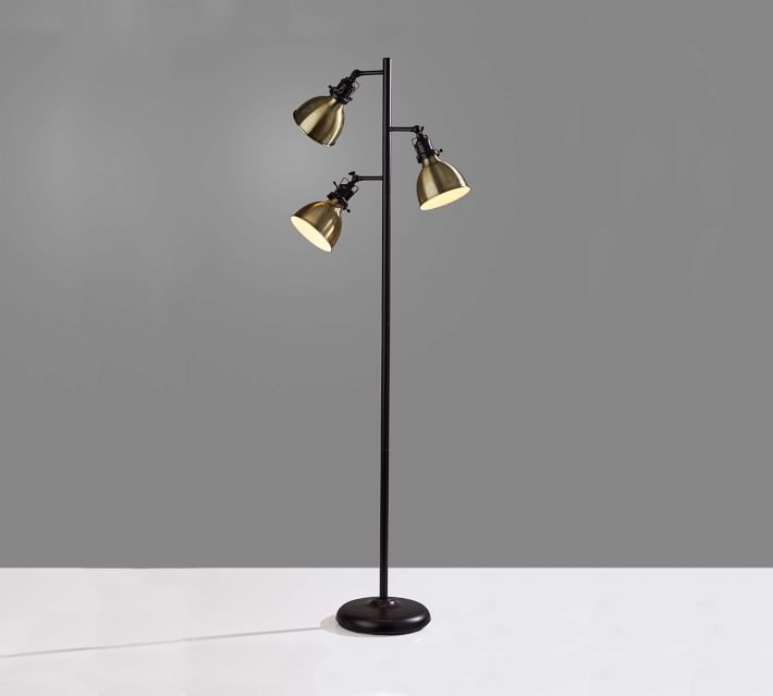 triple head floor lamp