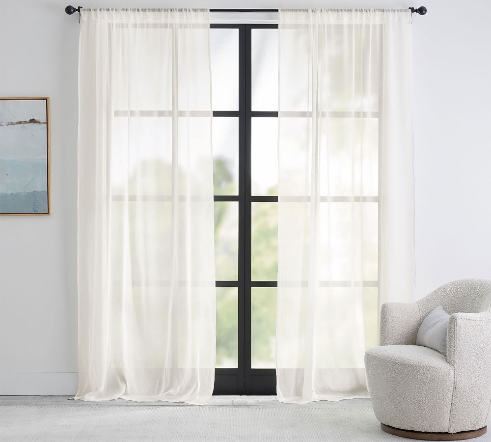 Classic Voile Sheer Curtain Pottery Barn