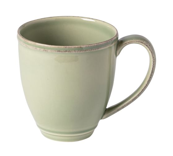 Olive Green Mug Pottery Barn Sausalito Coffee Cup 