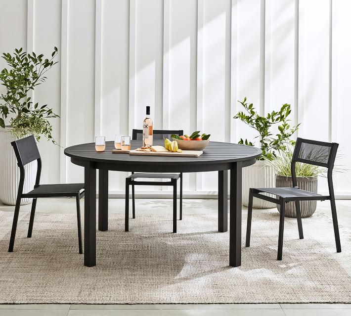 round metal dining set