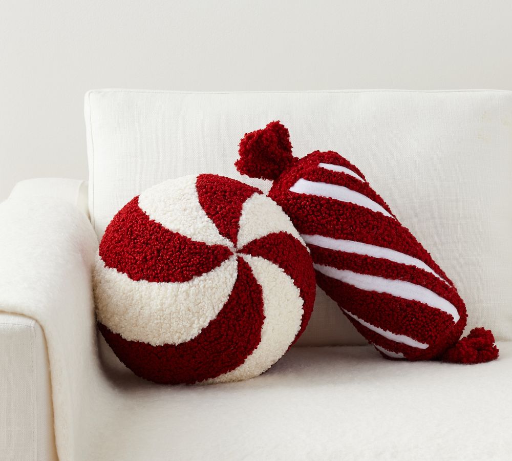 Cozy Teddy Orn-A-Mint Shaped Pillow | Pottery Barn