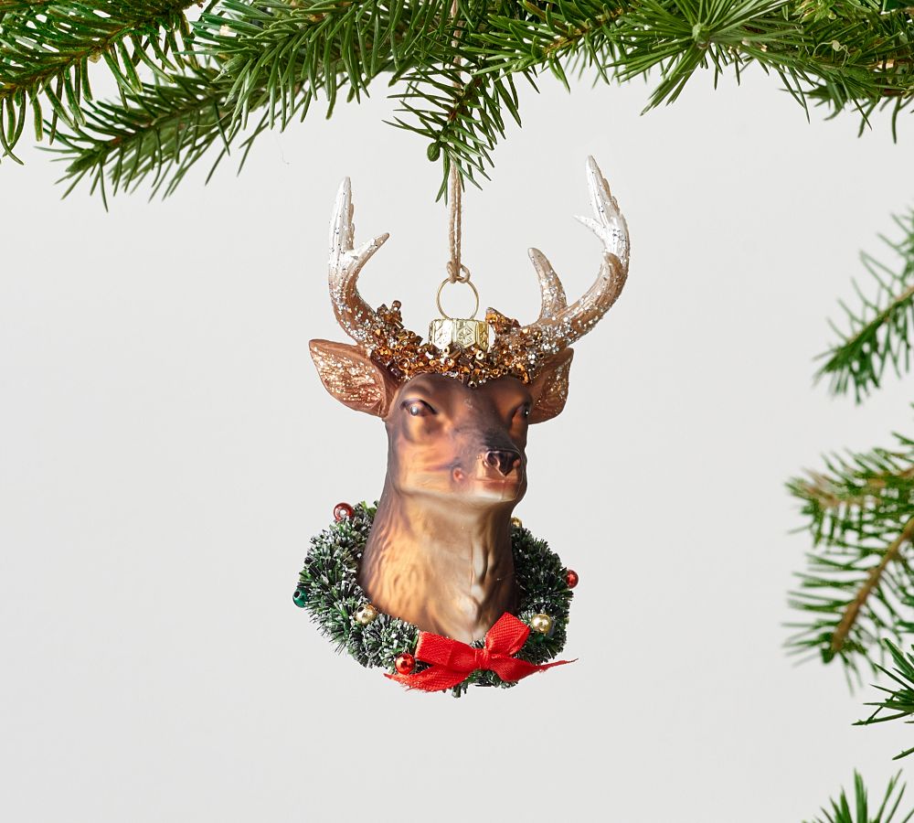 Buck Wreath Ornament | Pottery Barn