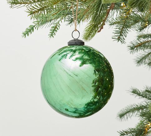 Oversized Mercury Glass Ornaments | Pottery Barn