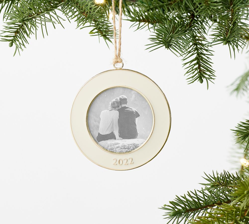 Dated Enamel Framed Ornaments Pottery Barn