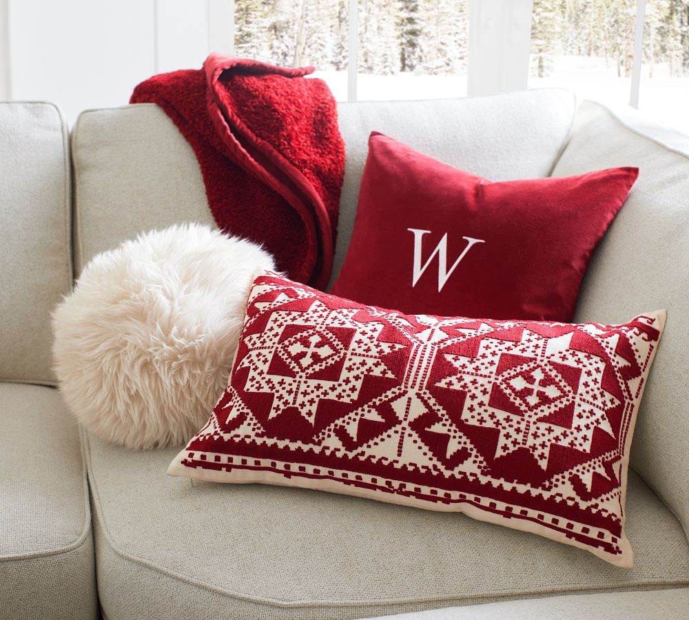 Everywhere Velvet Pillow Cover Pottery Barn