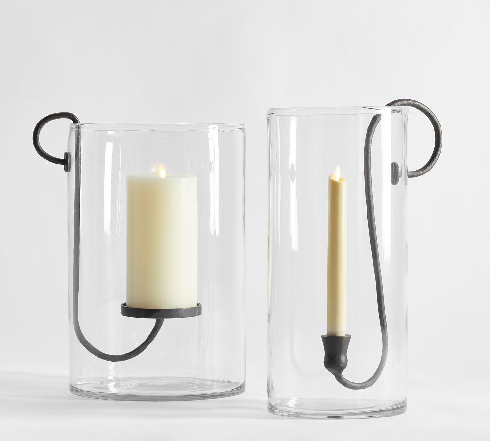 Arlo Floating Hurricane Pillar Candleholder Pottery Barn