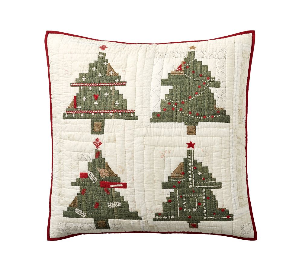 Arden Tree Applique Quilted Sham Pottery Barn