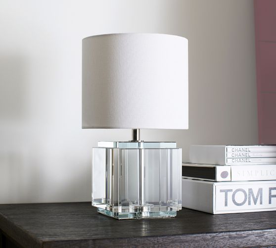 pottery barn crystal table lamp