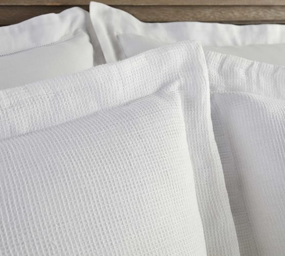 Belgian Flax Linen Waffle Duvet Cover 