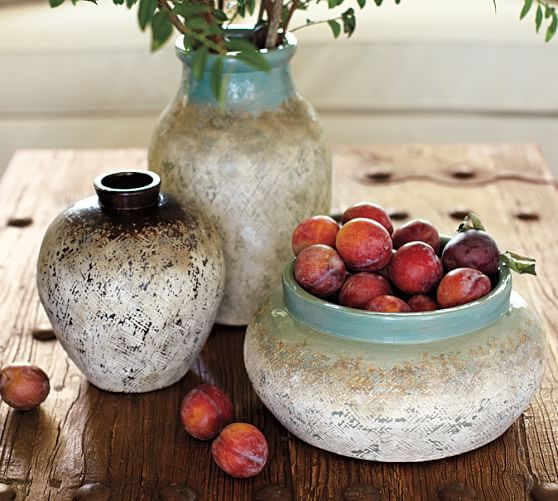 ceramic bowl vase