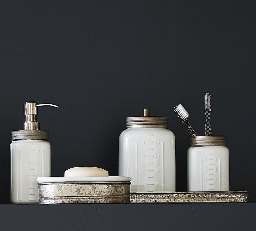 Galvanized Ceramic Bathroom Accessories | Pottery Barn