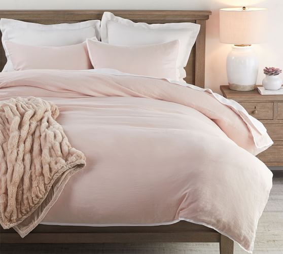 pottery barn linen duvet cover