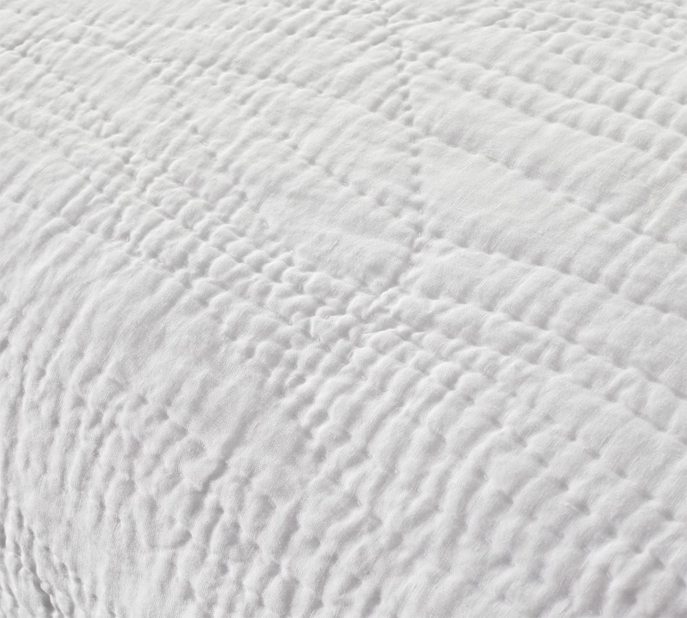 Belgian Flax Linen Handcrafted Quilt Pottery Barn