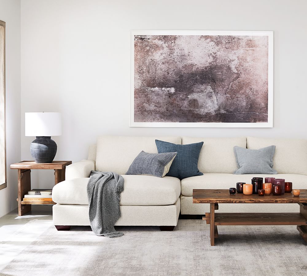 Heathered Boucle Fringe Throws Pottery Barn