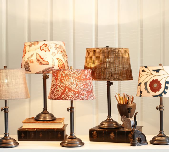 woven drum lamp shade