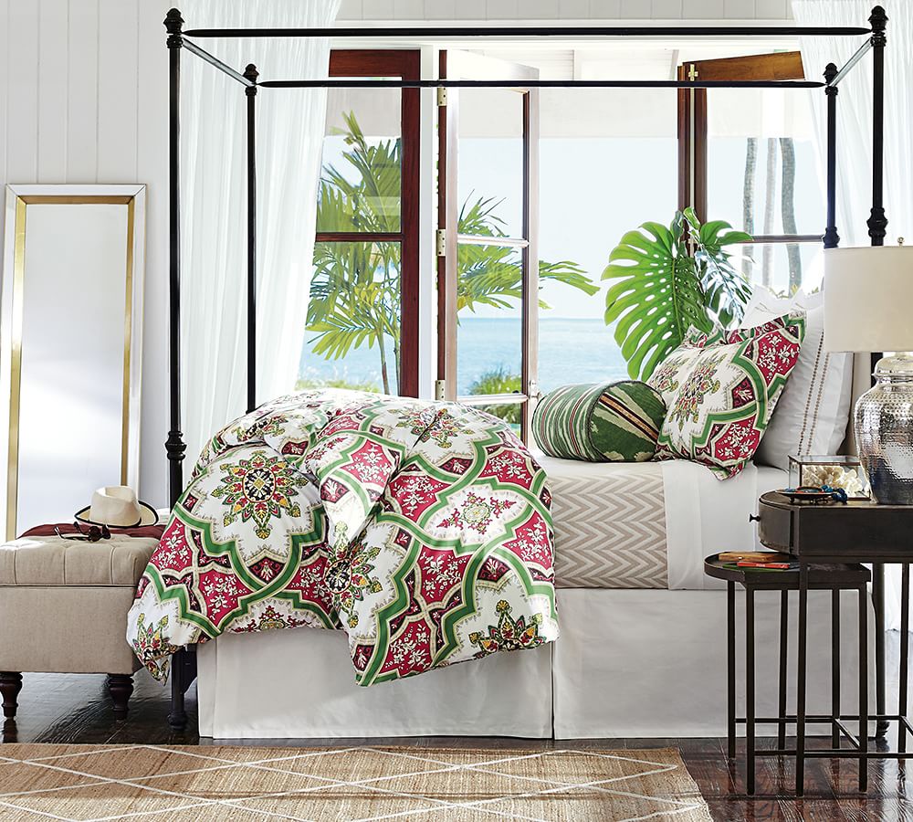 Basic Pleated Cotton Bed Skirt Pottery Barn