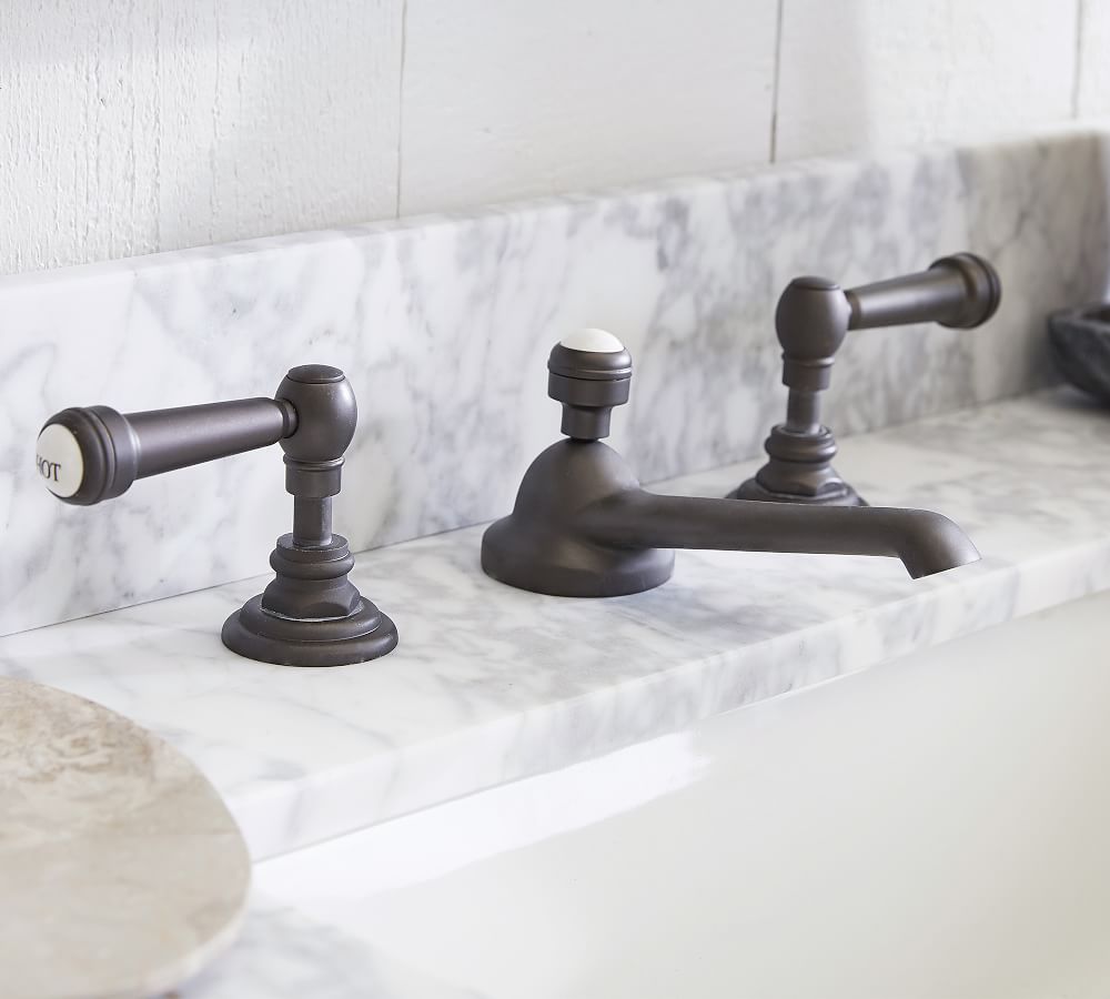Sussex Lever Handle Widespread Bathroom Sink Faucet Pottery Barn