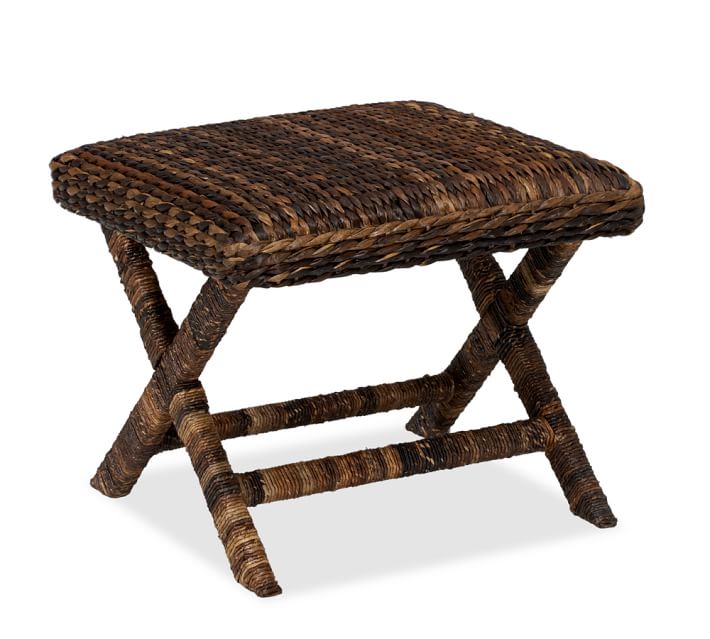 pottery barn seagrass stool