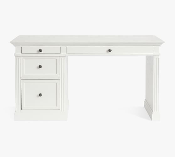 pottery barn livingston writing desk with drawers