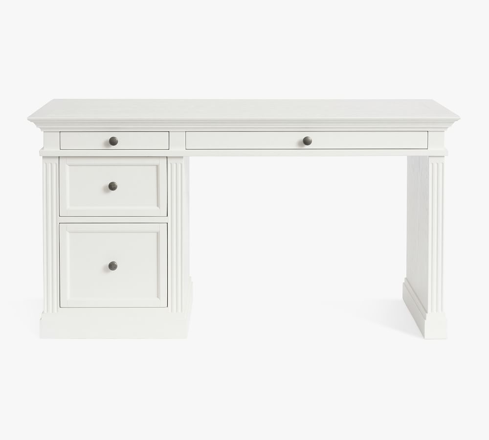 Livingston 57" Writing Desk with Drawers Pottery Barn