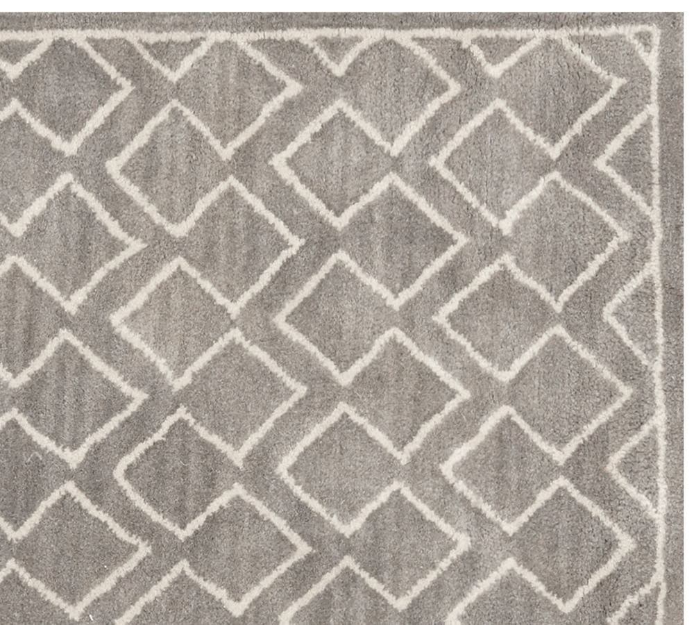 Taylor Geo Rug Gray Mist Pottery Barn