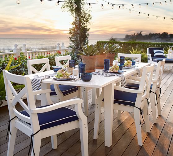 white outdoor dining sets