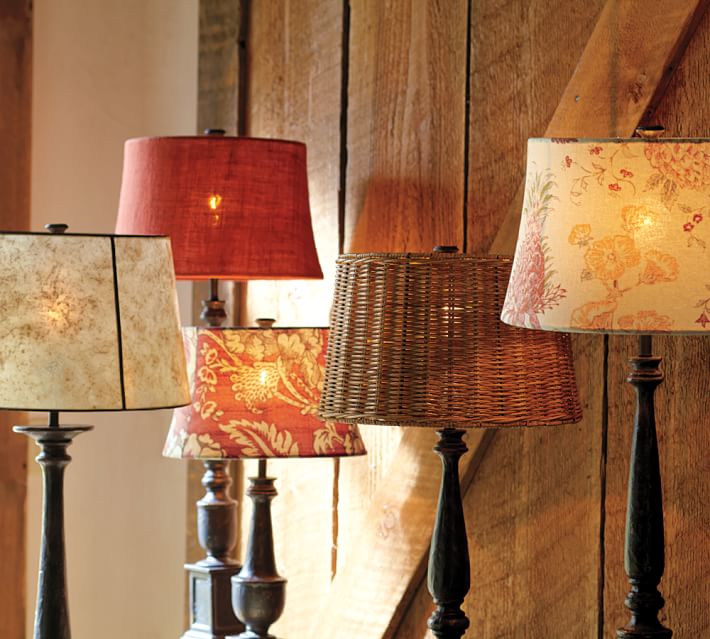 woven drum lamp shade