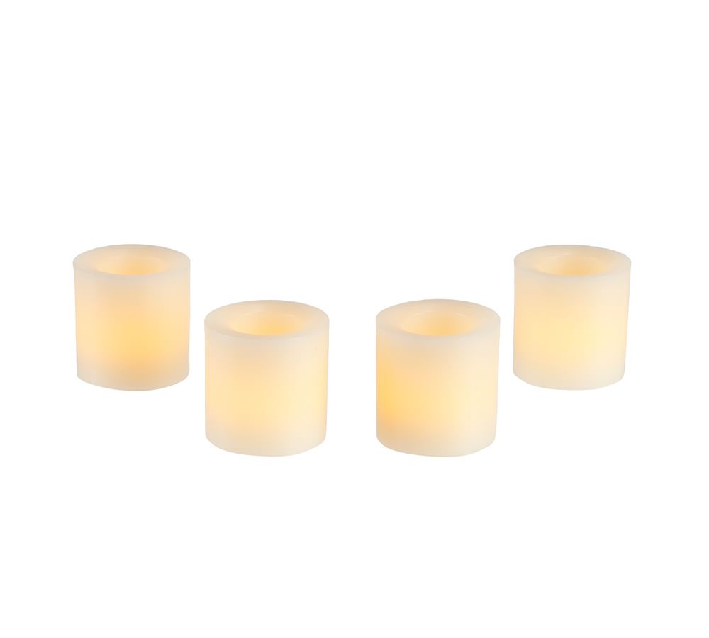 Flameless LED Wax Votive Candles Set of 4 Pottery Barn
