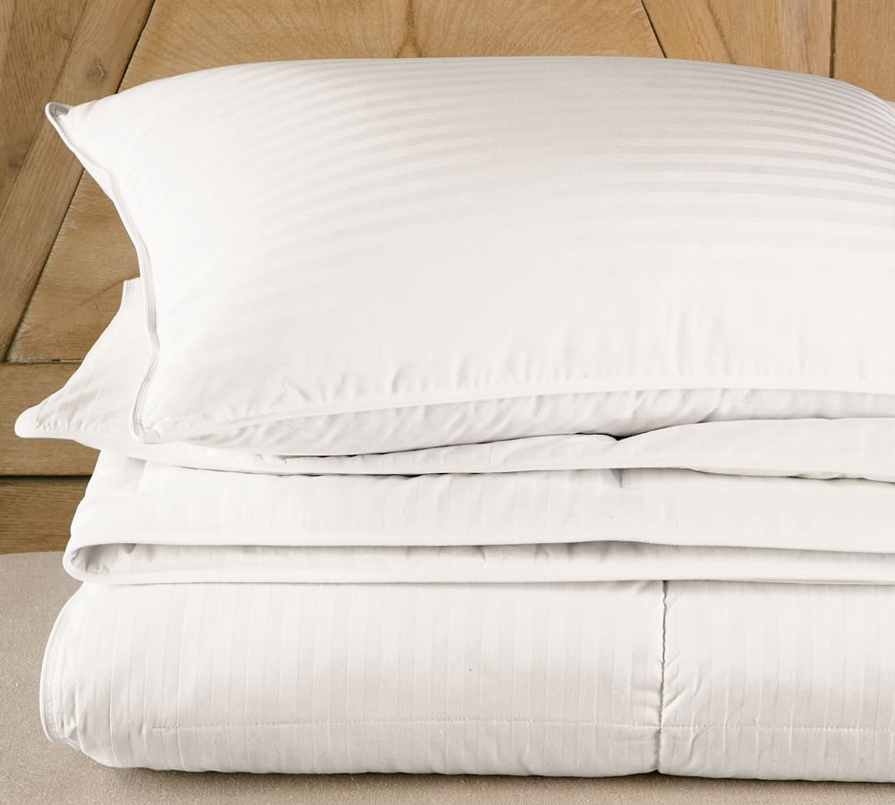 Classic 550 FP White Down Duvet Insert Pottery Barn