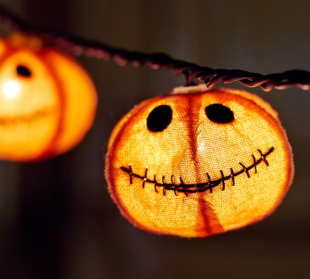 Jack O' Lantern Pumpkin String Lights Pottery Barn