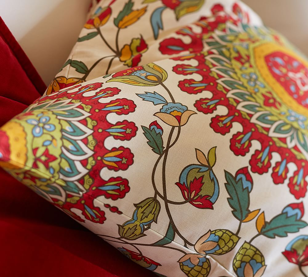 Della Medallion Decorative Pillow Cover Pottery Barn