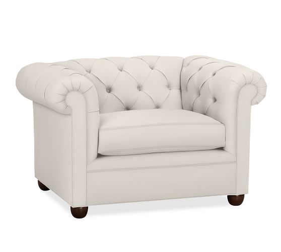 pottery barn chesterfield chair