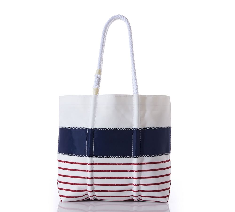 Red Stripe Mariner Tote Bag | Travel Luggage | Pottery Barn