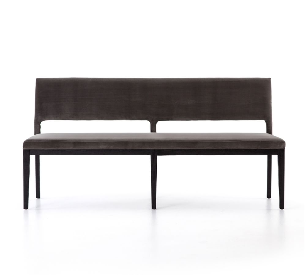 Beale Velvet Dining Bench | Pottery Barn