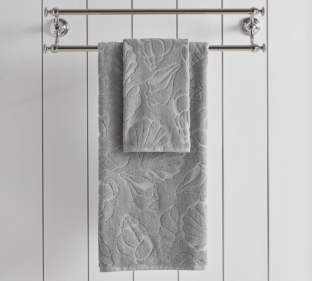 Shell Sculpted Towels | Pottery Barn