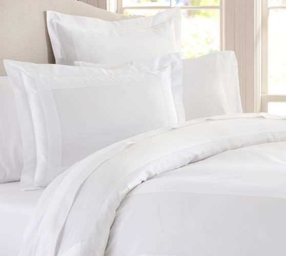 white sateen duvet cover king